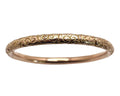 Engraved Detailing Bangle - Rose Gold