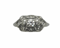 Art Deco Era Diamond Ring - Platinum