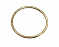 Oval Twist Design Bangle Bracelet - Yellow Gold
