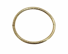 Load image into Gallery viewer, Oval Twist Design Bangle Bracelet - Yellow Gold
