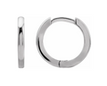 12.5 x 1.65mm Huggie Hoop - White Gold