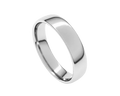 5mm European Style Band - White Gold