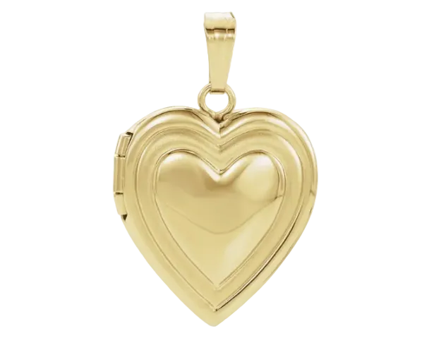Heart Shape Locket - Yellow Gold