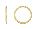 20.0 x 1.65mm Huggie Hoop Earrings - Yellow Gold