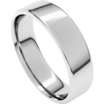 Comfort Fit Band 6mm - Platinum