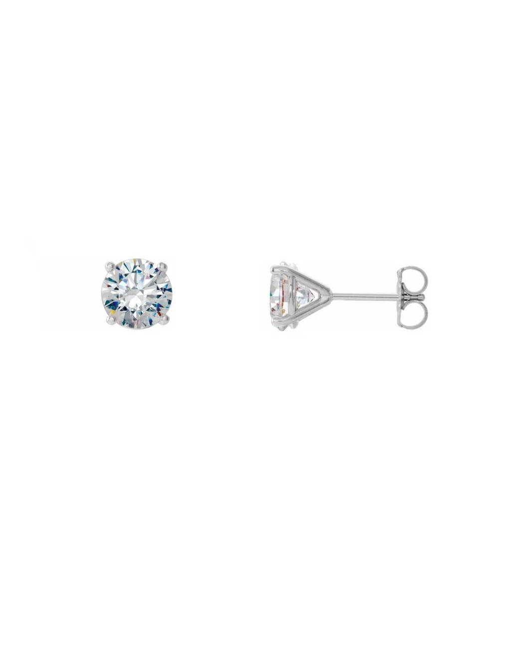 Diamond Stud Earrings 0.10ctw - White Gold