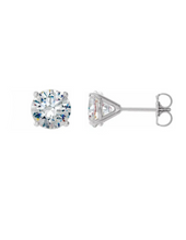 Load image into Gallery viewer, Diamond Stud Earrings 0.40ctw - White Gold
