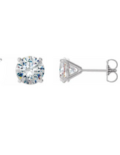 Load image into Gallery viewer, Diamond Stud Earrings 0.60ctw - White Gold

