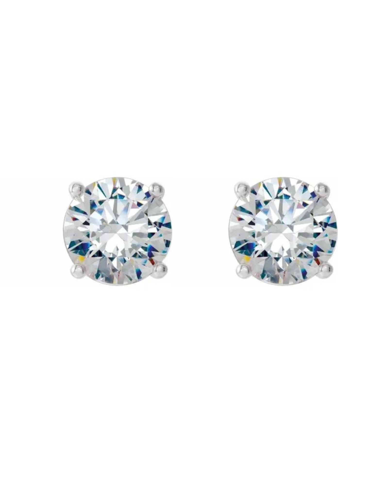Diamond Stud Earrings 0.40ctw - White Gold