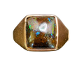 Australian Boulder Opal Ring - Rose Gold