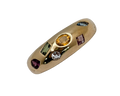 Multi-Gemstone Domed Band - Yellow Gold