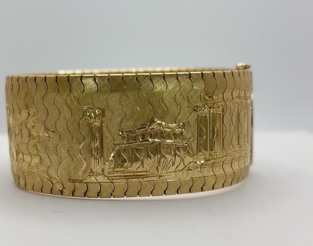Greek Motif Bracelet - Yellow Gold