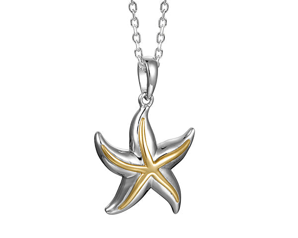 Starfish Necklace - Two Tone