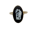 Wedgewood Cameo Ring - Yellow Gold