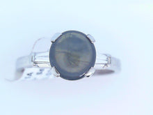 Load image into Gallery viewer, Star Sapphire Deco Ring w/ diamonds - Platinum
