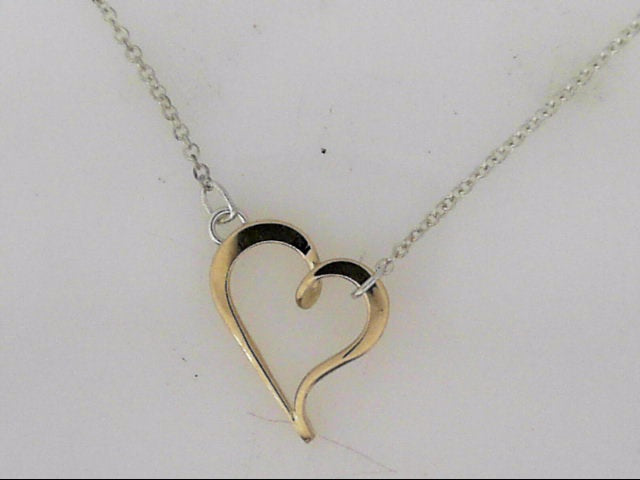 Little Heart Necklace - Two Tone