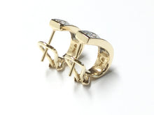 Load image into Gallery viewer, Invisible Diamond Bar Earrings 0.84ctw - Yellow Gold
