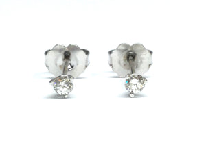 Diamond Stud Earrings 0.14ctw - White Gold