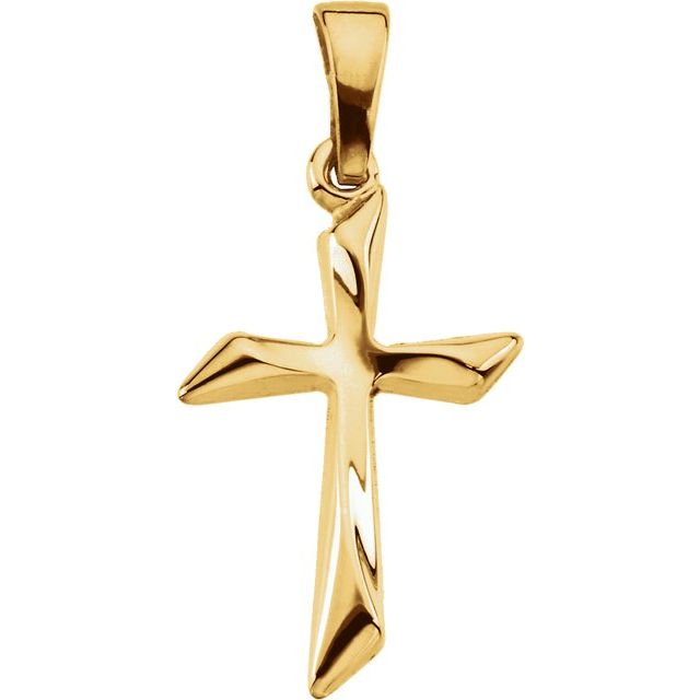 Cross Pendant - Yellow Gold