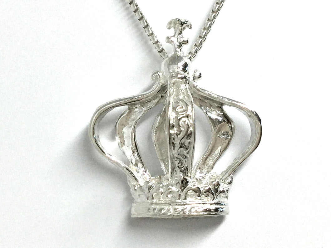 Charity IDES Crown Pendant - Silver