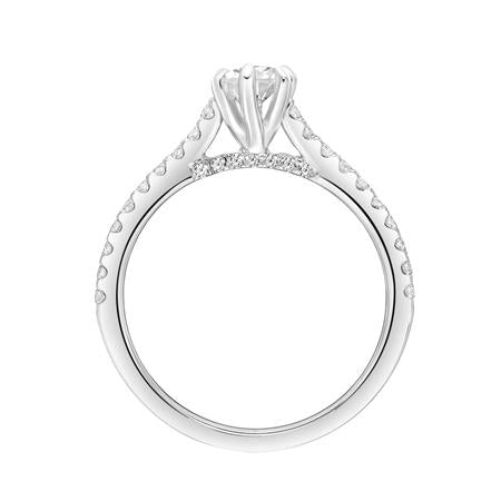 1.07ctw Marquise Diamond Ring - White Gold