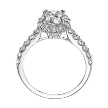 Load image into Gallery viewer, 1.84ctw Oval Cut Diamond Halo Ring GIA - White Gold
