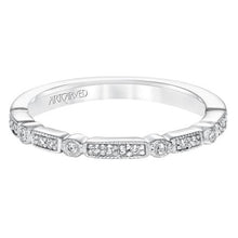 Load image into Gallery viewer, Deco Style Diamond Band - White Gold
