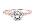 1.11ctw Oval Cut Diamond Ring GIA - Rose Gold