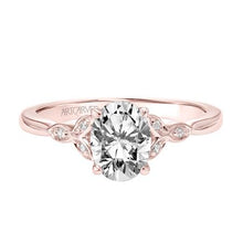 Load image into Gallery viewer, 1.11ctw Oval Cut Diamond Ring GIA - Rose Gold
