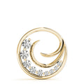 Journey/Wave Large Diamond Pendant - Yellow Gold