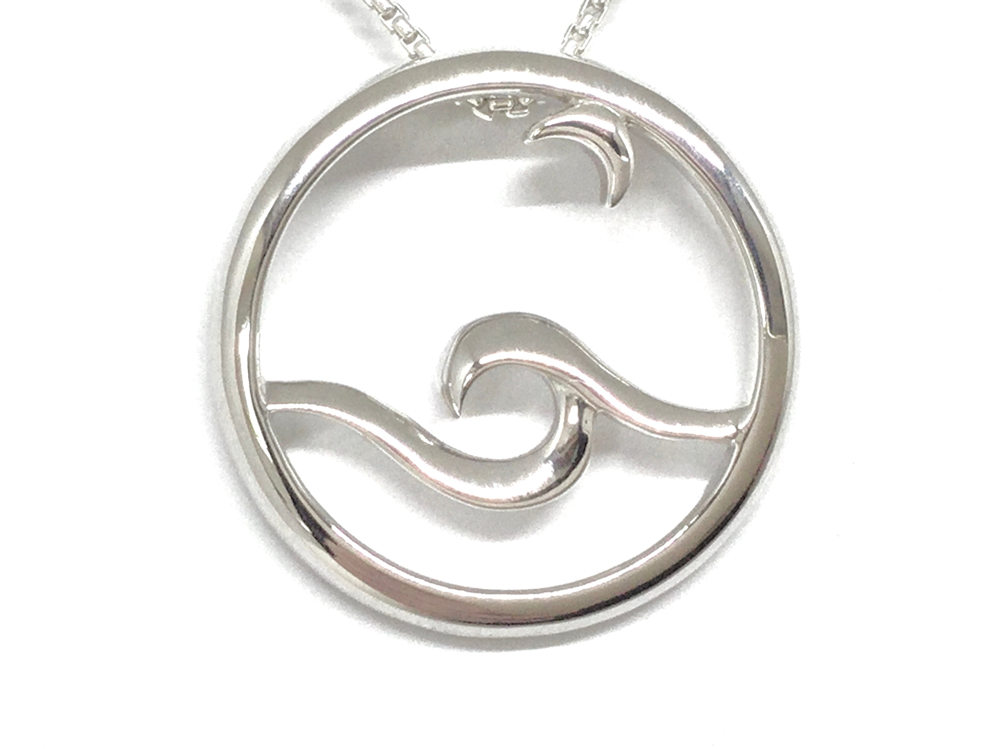 Moon Glow Pendant - White Gold