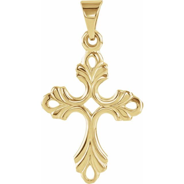 Cross Pendant - Yellow Gold