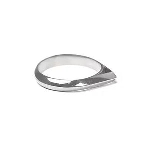 Apex Knife Edge Ring - Silver