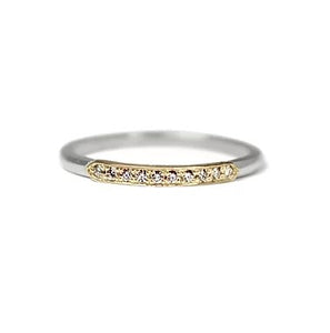 Epaulette Classic Diamond Band - Two Tone