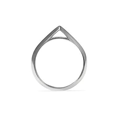Apex Knife Edge Ring - Silver
