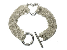 Load image into Gallery viewer, T &amp; Co Heart Bracelet - Silver
