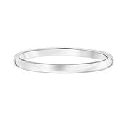 Low Dome Band 2mm - White Gold