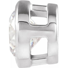 Load image into Gallery viewer, Diamond Bezel Side Pendant 0.51ct GIA - White Gold
