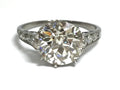 3.04ctw Diamond Art Deco Ring - Platinum