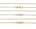 Heavy Cable Link Chain - White, Yellow, Rose Gold