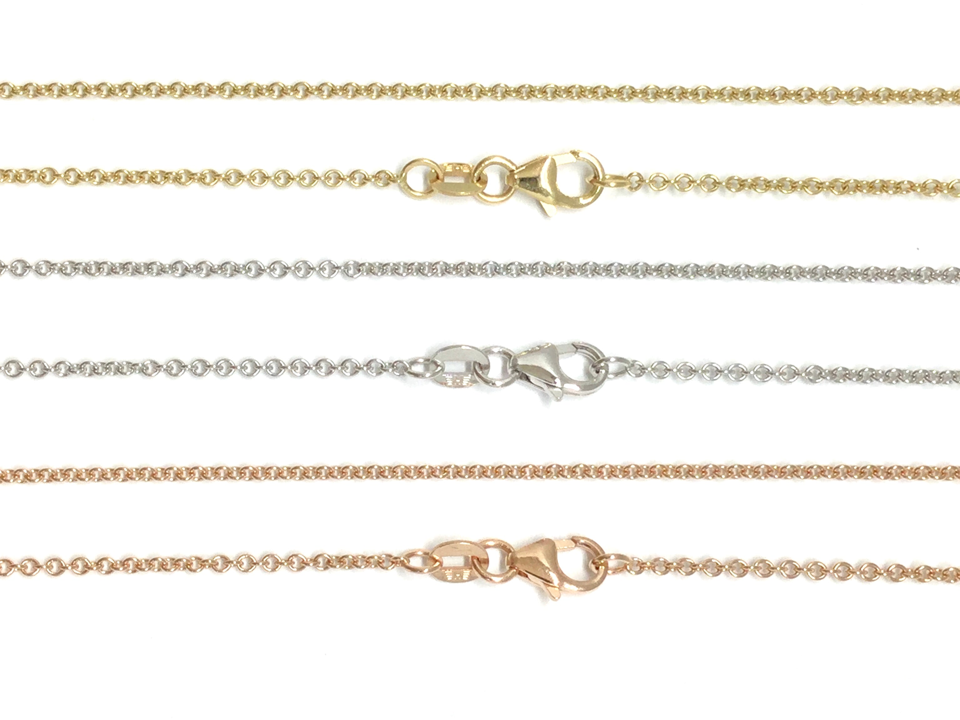 Heavy Cable Link Chain - White, Yellow, Rose Gold