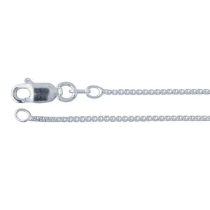 Rounded Box Link Chain - Silver