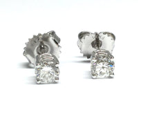 Load image into Gallery viewer, Diamond Stud Earrings 0.52ctw - White Gold
