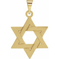 Star of David Pendant - Yellow Gold
