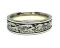Wave Ring Narrow - White Gold