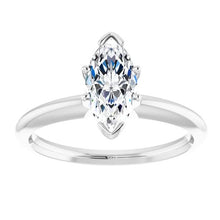Load image into Gallery viewer, 0.88ct Marquise Diamond Solitaire Ring GIA - White Gold
