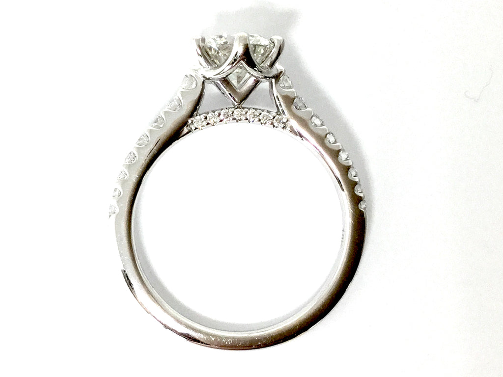 1.64ctw 6 Prong Diamond Ring - White Gold
