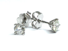 Load image into Gallery viewer, Diamond Stud Earrings 0.46ctw - White Gold
