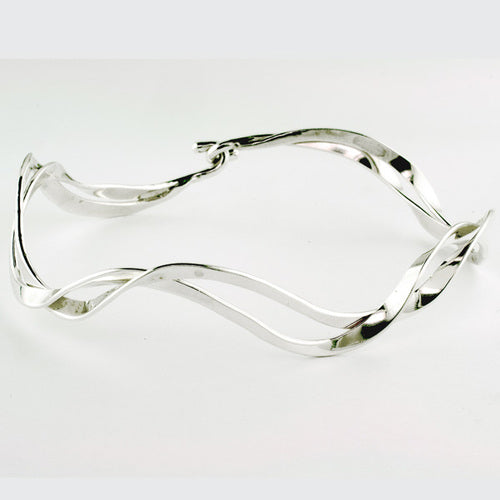 Ocean Waves Bracelet - Silver