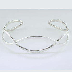 Ripples Cuff Bracelet - Silver